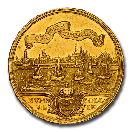 1743 German States Emden Gold 2-1/2 Ducats MS-62 NGC 1743 German States Emden Gold 2-1/2 Ducats MS-62 NGC